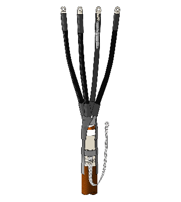 Муфта концевая термоусаживаемая 4КВНТпН-1-70-120