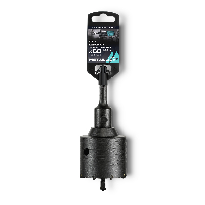 Коронка тв. спл. SDS-plus 68x160/100 мм, h=50мм, М22,0х2,0 мм, с адаптером