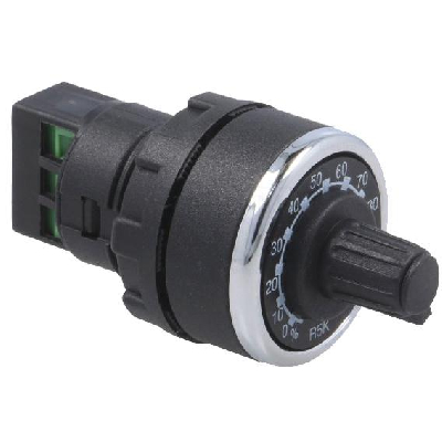 Потенциометр однооборотный сопротивление 5 кОМ (металлокерамика), cерия B (250В AC, 4А), IP65