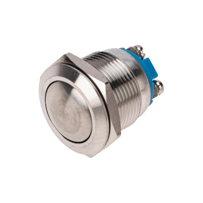 Кнопка антивандальная 19 Б/Фикс (2с винт) OFF-(ON)сфера, REXANT