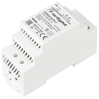 Блок питания ARV-DR30-24 (24V, 1.25A, 30W) (ARL, IP20 DIN-рейка)