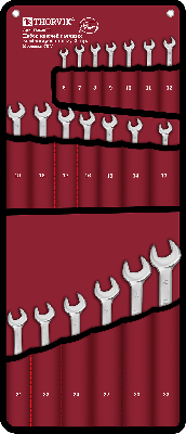 Набор ключей гаечных комбинированных серии ARC, 6-32 мм, 20 предметов