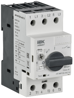 Автоматический выключатель защиты двигателя ARMAT A6 GV2P 10-16А IEK