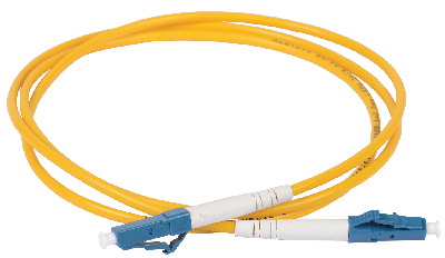 Патч-корд оптический соединительный (шнур коммутационный) для одномодового кабеля (SM) 9/125 (OS2) LC/UPC-LC/UPC одинарного исполнения (Simplex) LSZH 1м