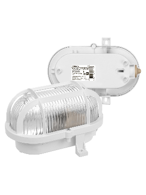 Светильник НБП 02-60-004.03У Евро корпус и защитная сетка белый