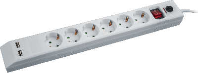 Фильтр сетевой NSP-USB-06-180-ESC-3x1 6 гнезд (1.8м)