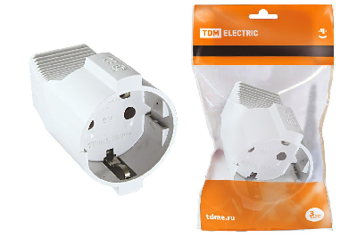Кабельная розетка 2П+З с защитными шторками 16А 250B белая