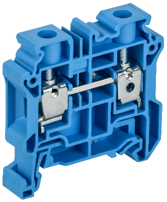 ARMAFIX Колодка клеммная CY10BU винтовая 10мм2 проходная синяя Ex IEK