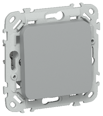 FLITE Выключатель 1-клавишный кнопочный 10А ВС11-2-0-ФлС серый IEK