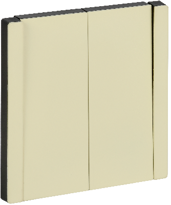 FORTE&PIANO Выключатель 2-клавишный 10А FP805M металл слоновая кость IEK