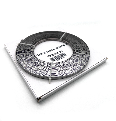 Хомут ленточный 9мм/0,7мм W2 нержавеющая сталь    (30м)