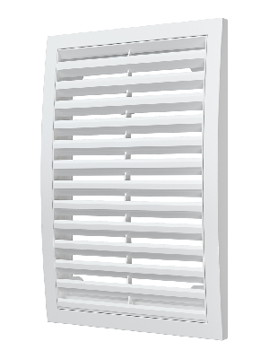 Решетка вентиляционная вытяжная наружная, из ASA пластика 200х300