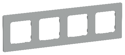 FLITE CLASSIC Рамка 4-местная РУ-4-К-ФлС серый IEK