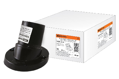 Патрон карболитовый настенный наклонный E27 черный