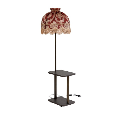 Светильник напольный НТБ 11-60-102 Ларсен-2 со стол Ретро бордо вензеля