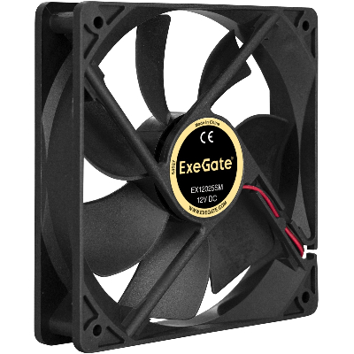 Вентилятор для корпуса 12В DC, 120x120x25 мм, Molex, 1500RPM, 24dBA, подшипник скольжения