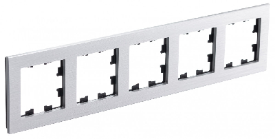 ATLASDESIGN NATURE рамка пятипостовая, МЕТАЛЛ СЕРЕБРО