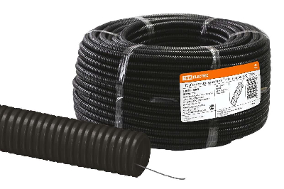 Труба гофрированная ПНД d 25 с зондом (75 м) легкая