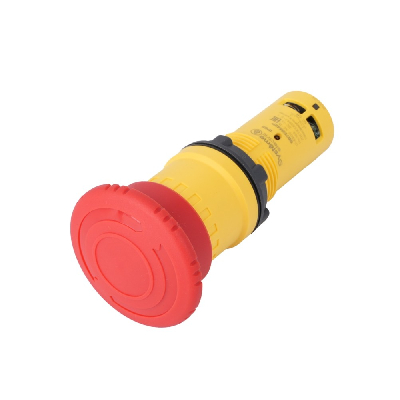 Кнопка аварийного останова SB7 моноблочная 22мм красная, ?40, повернуть для возвр, пластик, 1НО+1НЗ,