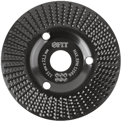 Диск обдирочный по дереву, наклонный, посадочный диаметр 22,2 мм, 125 мм, средняя насечка