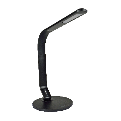 TLD-555 Black/LED/500Lm/5500K/Dimmer/USB Светильник настольный, 8W. Сенсорный выключатель. Черный. ТМ