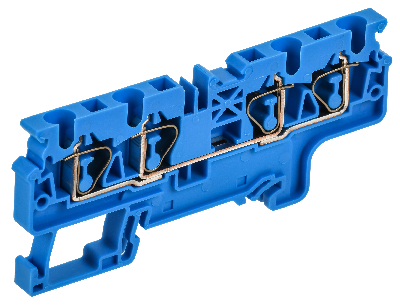 ARMAFIX Клемма пружинная CX4-3 BU 4мм2 трехконтактная синяя IEK