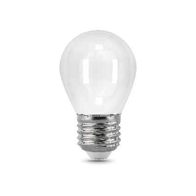 Лампа светодиодная LED 5 Вт 450 Лм 4100К белая Е27 Шар milky Filament Gauss
