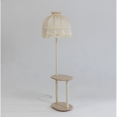 Светильник напольный НТБ 11-60-103 овал плэйн с абажуром Ретро шампань