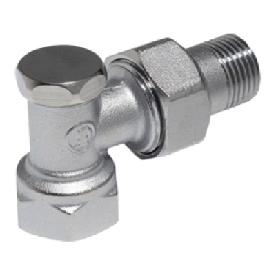 Угловой отсечной клапан 3/4', хромированный.