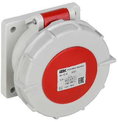 Розетка встраиваемая прямаяССИ-6152 16А 6ч 380В 3P+PE+N IP67 IEK