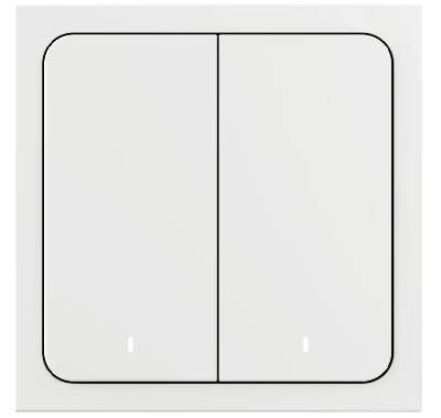 Выключатель умный беспроводной двухклавишный белый Яндекс, YNDX-00535