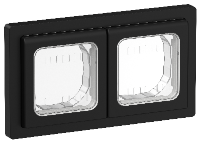 FLITE Рамка 2-местная IP55 Рпро-2-55-ФлЧ черный IEK