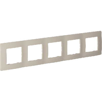 ETIKA Рамка 5 постов слоновая кость