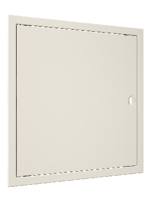 Люк-дверца ревизионная с ручкой, из ABS пластика 418х418 и с фланцем 396х396 , цвет Слоновая кость