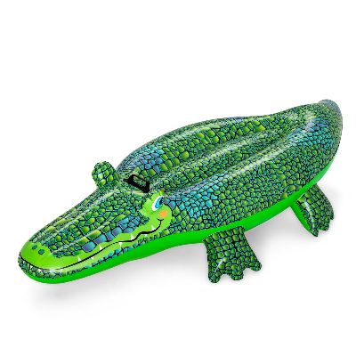"41477 Надувная игрушка-наездник ""Крокодил"" с ручками 152х71см Jazzway"
