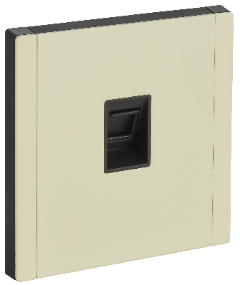 FORTE&PIANO Розетка компьютерная RJ45 кат.5E FP832M металл слоновая кость IEK