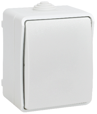 FORS Выключатель кнопочный для открытой установки 10А IP54 ВСк20-1-0-ФБ белый