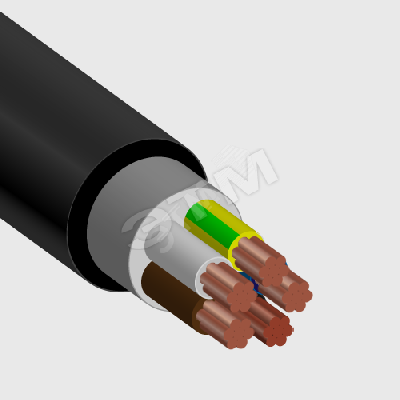 Кабель силовой ВВГнг(А)-LSLTx 5x25 мк(N, PE)-0.66