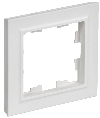 BRITE Рамка 1-местная РУ-1-БрАБ арктический белый IEK
