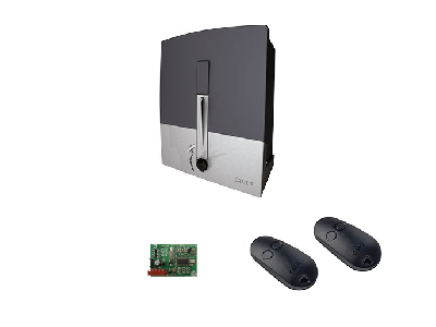 Комплект автоматики для откатных ворот на основе привода BXL04AGS (встроенный блок управления ZN6, плата-радиоприемник, брелок передатчик)