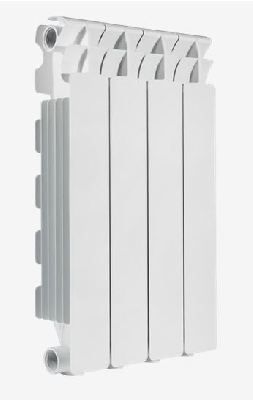 Радиатор алюминиевый секционный 500/100/4 боковое подключение