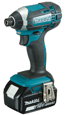 Шуруповерт аккумуляторный ударный 18В, 165Нм, HEX1/4'', кейс (2х4Ач)