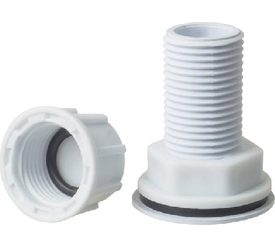 Врезка в бак 1/2' пластик