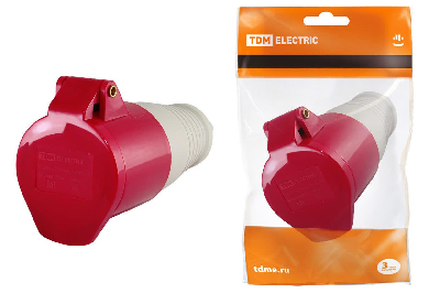 Розетка 225 переносная 3Р+РЕ+N 32А 380В IP44 TDM