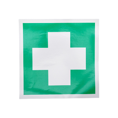 Наклейка Аптечка первой медицинской помощи 200х200 мм