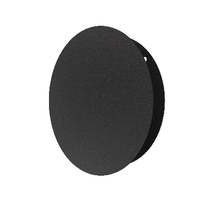 Решетка вентиляционная D100 сетка разъемная на магнитах D140, цвет черный