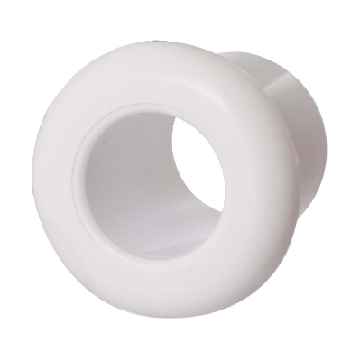 Втулка (проход через стену), пластик, цвет белый (20 шт/уп)