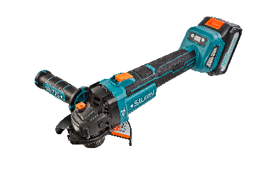 Угловая шлифовальная машина аккумуляторная 125мм 18В плавн пуск 1х4Ач кейс