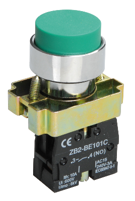 Кнопка управления LAY5-BL31 без подсветки зелена