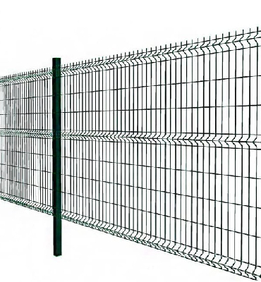 Панель сварная 2430х2000мм, ячейка 50х200мм, диаметр прутка 5, 4 гиба, оцинкованная сталь, RAL 6005